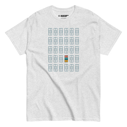 Pickleball Court grid. Unisex classic tee