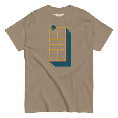 Pickleball Court Dimensional. Unisex classic tee