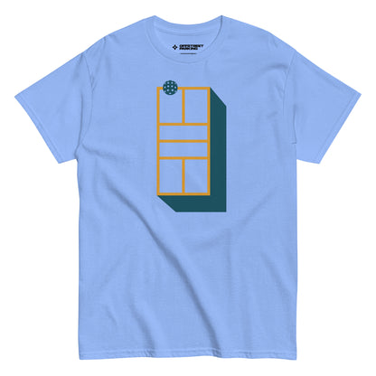 Pickleball Court Dimensional. Unisex classic tee