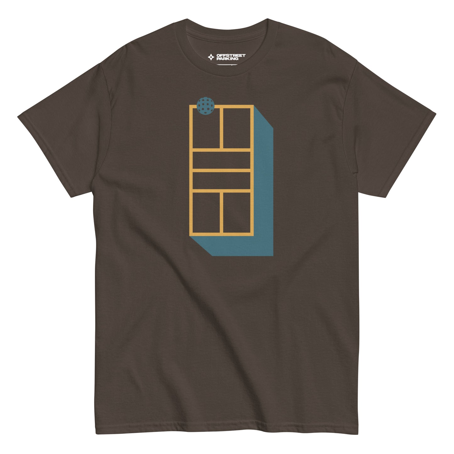 Pickleball Court Dimensional. Unisex classic tee