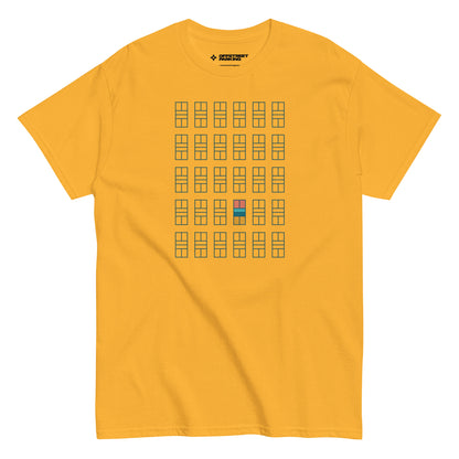 Pickleball Court grid. Unisex classic tee