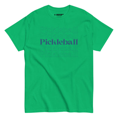 Pickleball x5 (dark type). Unisex classic tee