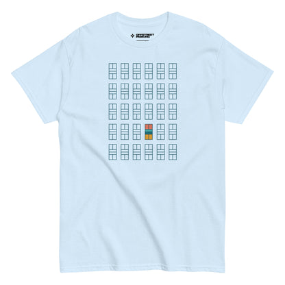 Pickleball Court grid. Unisex classic tee