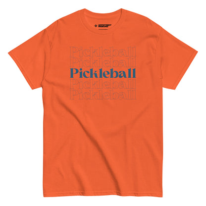 Pickleball x5 (dark type). Unisex classic tee