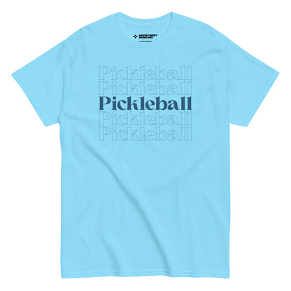 Pickleball x5 (dark type). Unisex classic tee