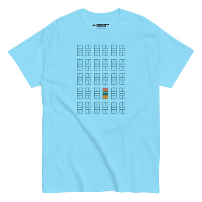 Pickleball Court grid. Unisex classic tee