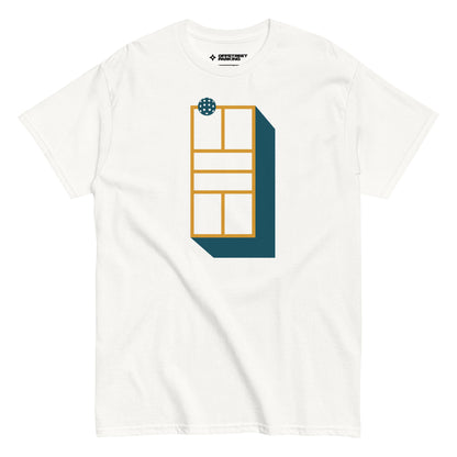 Pickleball Court Dimensional. Unisex classic tee