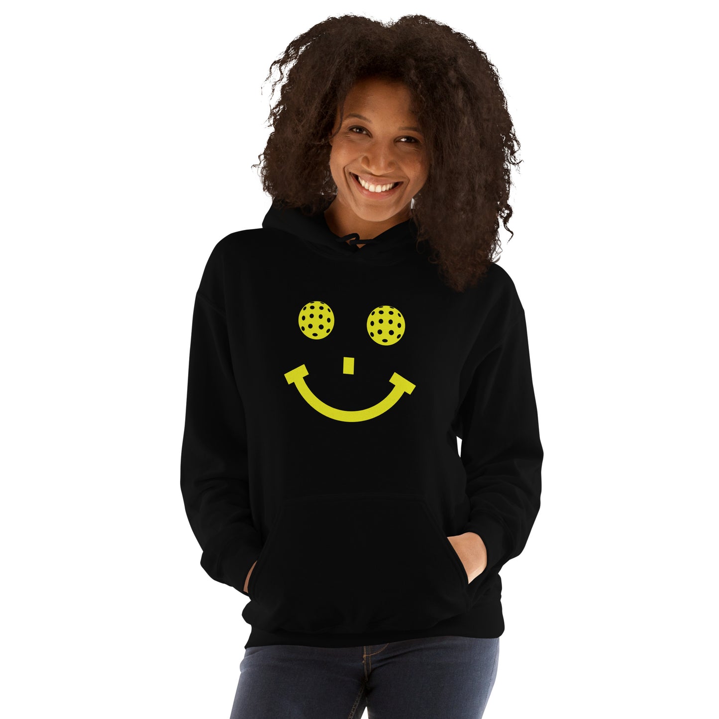 Pickleball Smile on Unisex Hoodie