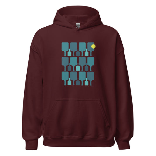 Pickleball Paddle grid. Unisex Hoodie